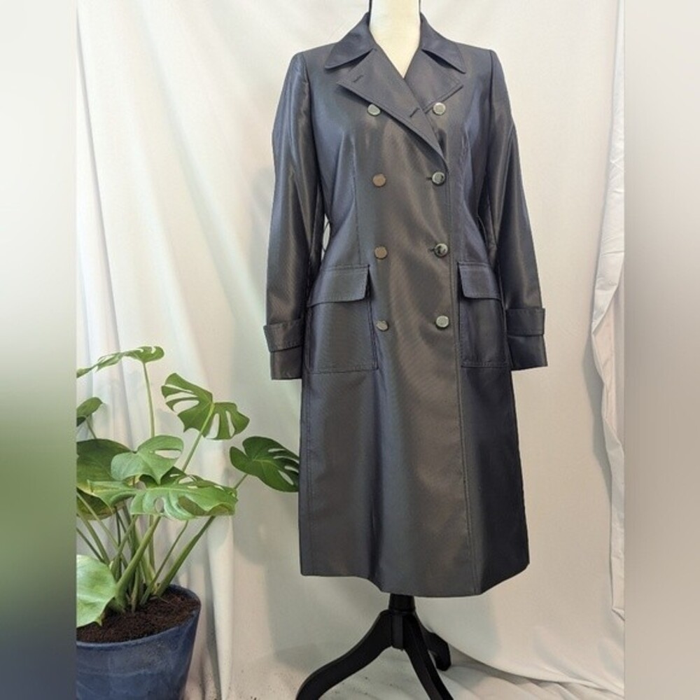 EUC - Anne Klein Lightweight Rain Coat/ Trench Coat - Size 4
